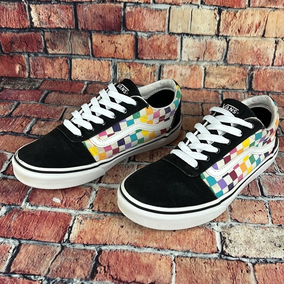 VANS CHECKERBOARD LOWTOP SHOES WOMANS SIZE 6.5 GUC - Picture 6 of 13